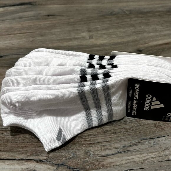 Adidas Women's Superlite 6-Pack No-Show Socks | Size 5-10 - Picture 4 of 4
